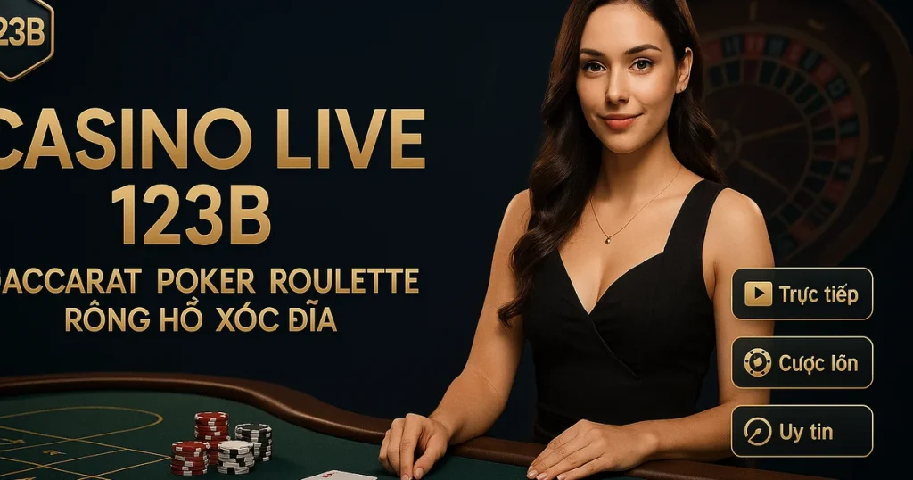 Casino live Baccarat Poker Roulette tại 123B
